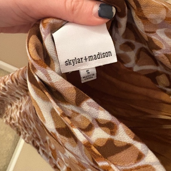 Red Dress Boutique Leopard Print Midi Dress Cowl Neck Party Size S - Picture 4 of 4